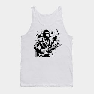 monkey plays the guitar Tank Top